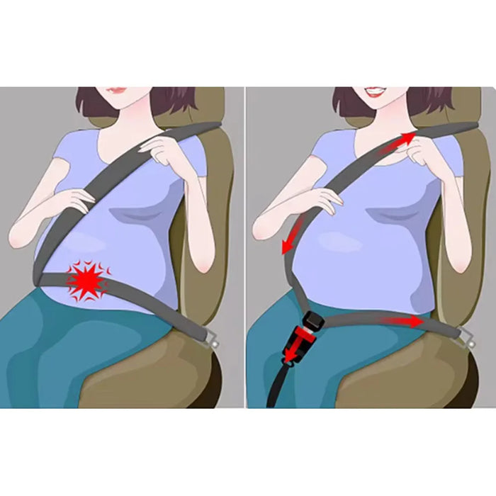 Safe Belt Pregnant Car Accessories Woman Driving Seat Belt Universal Pregnant Moms Belly Adjuster Car Seat Belt For Maternity